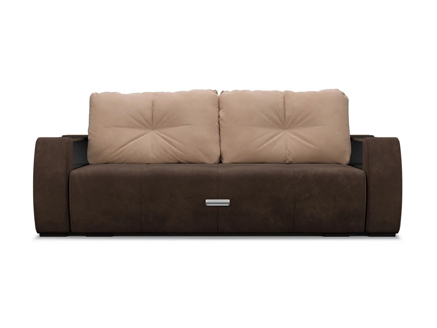 Диван Мальтида коричневый Luna 092 - подушки бежевый Luna 061