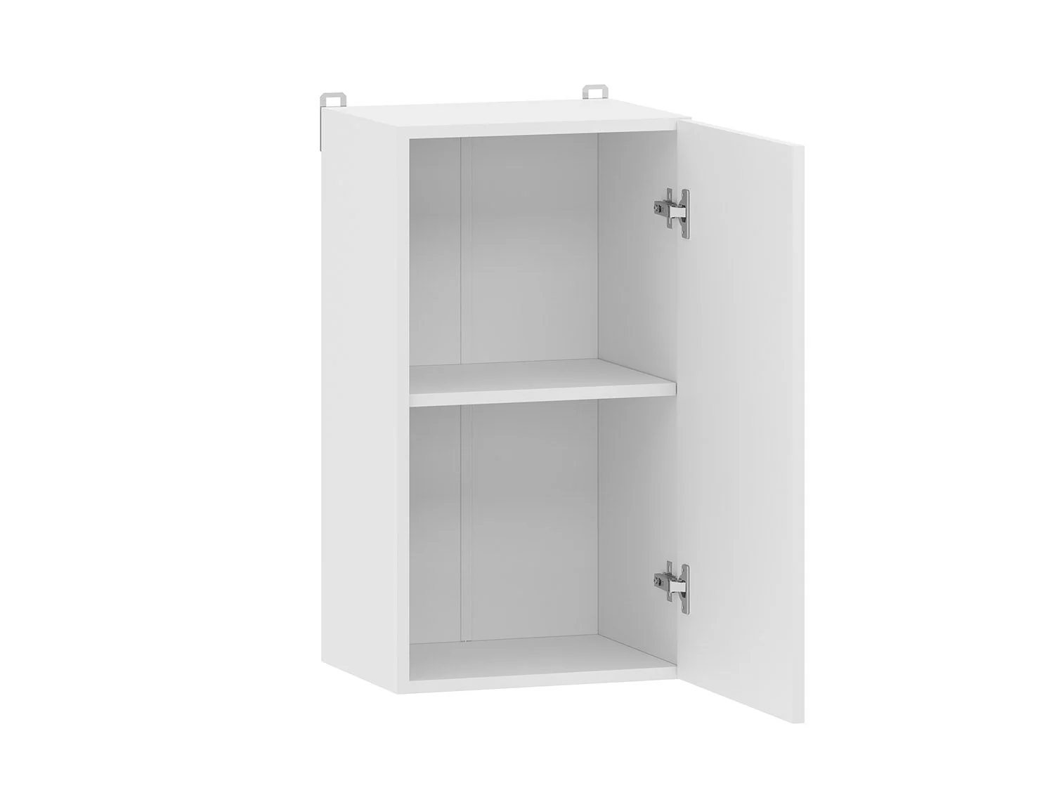 Борги 100.30 шкаф навесной (300) Белый / Белый