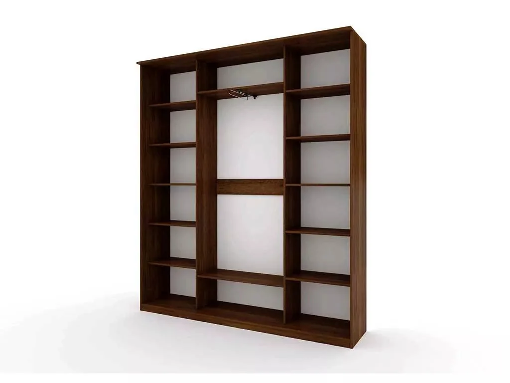 Шкаф купе Модерн 2362х450 4-х дверный 3-х секционный глухой венге/ясень