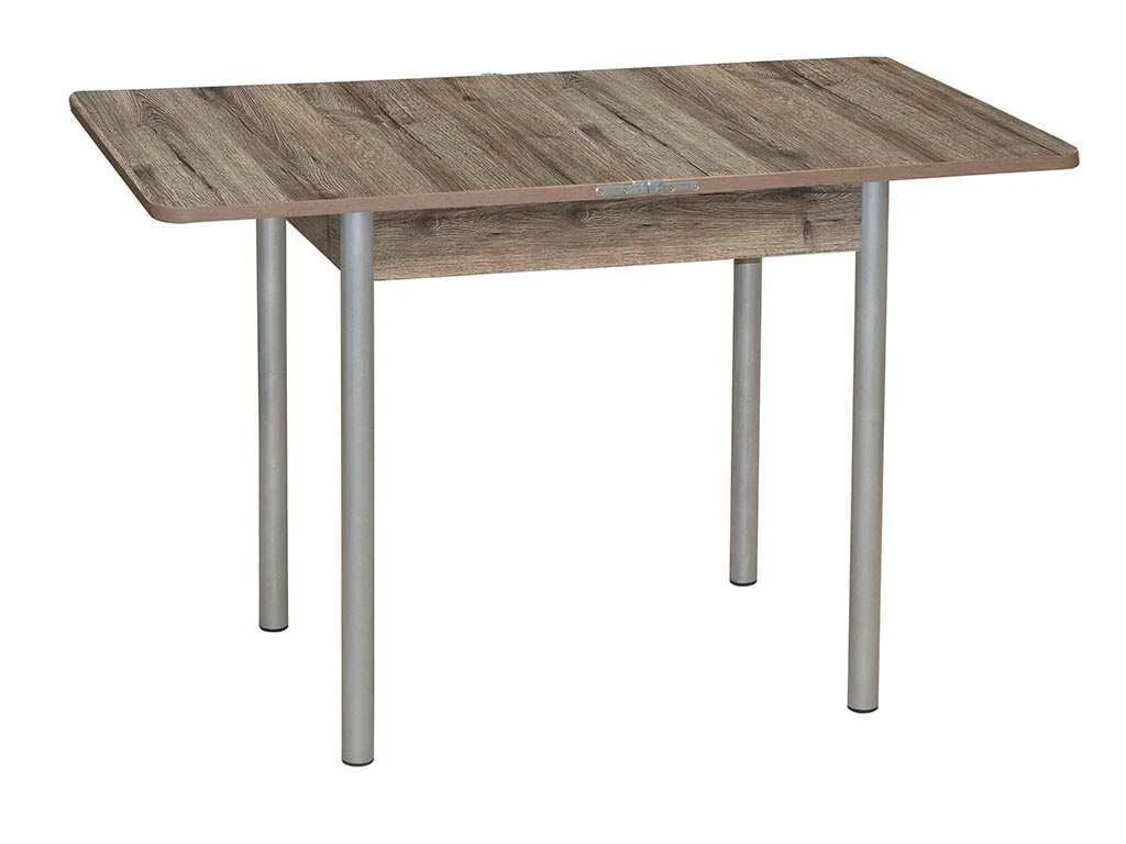 Эко 80х60 стол обеденный раскладной / велингтон/металлик