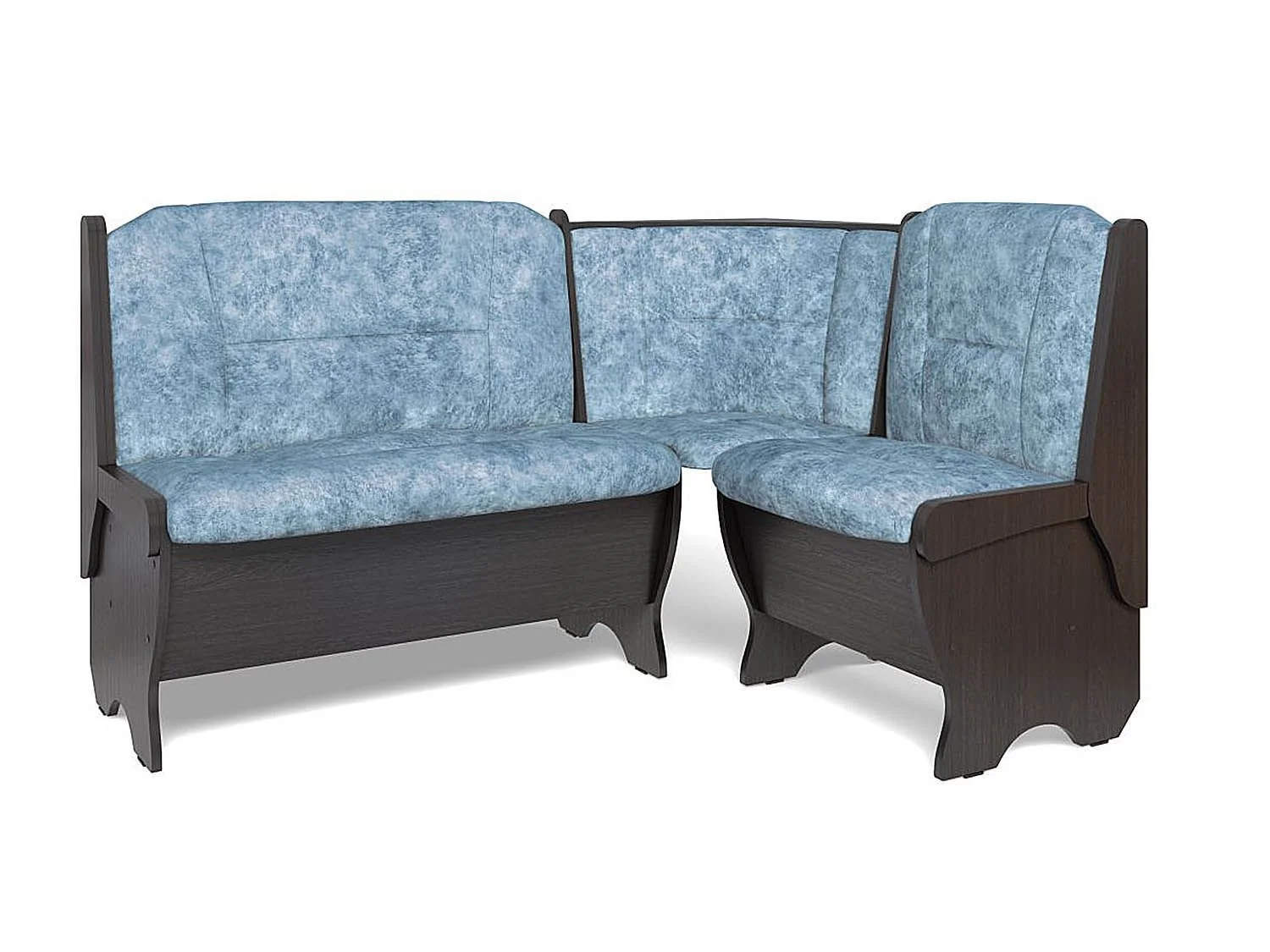 Скамья угловая Орхидея венге/велюр лагуна