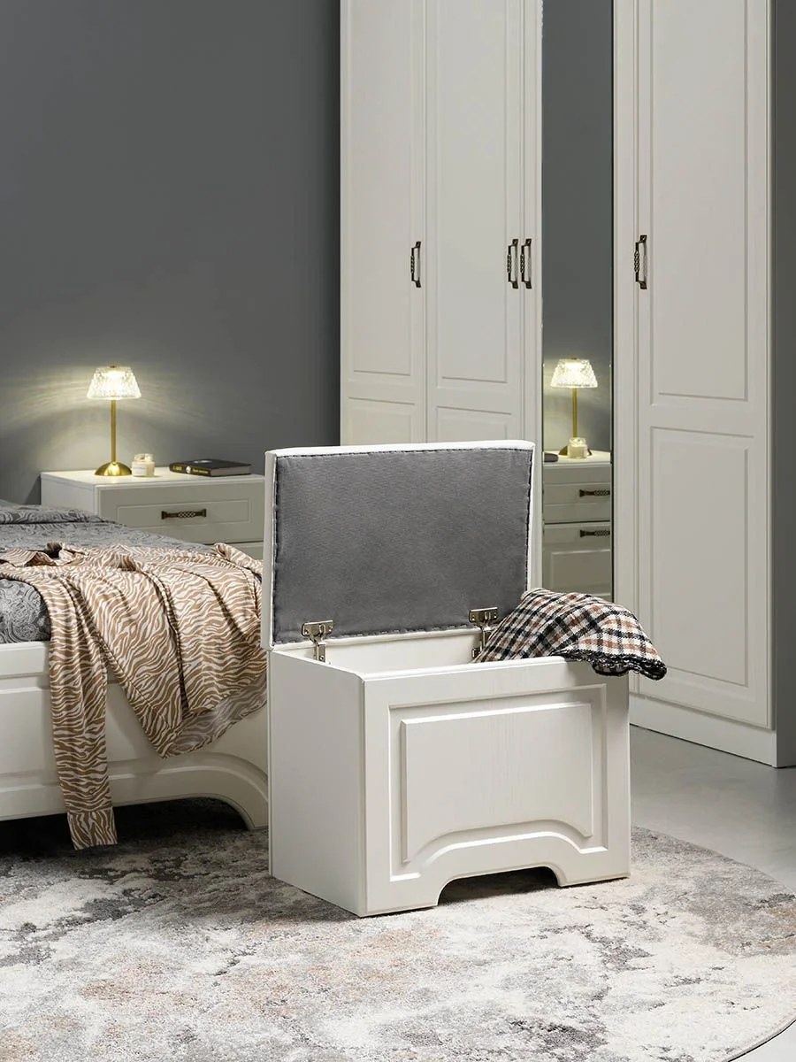 Ливерпуль Пуф 14.02 Белый/Ясень ваниль/кз.Белый