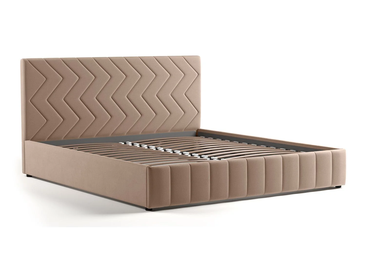 Милана кровать 180 Tenerife latte (бежевый кофейный)