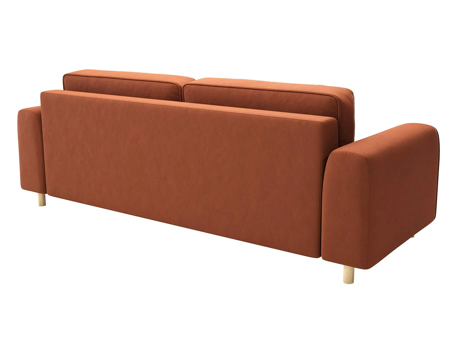 Диван-кровать Шелдон / букле Лайк терракотовый 412