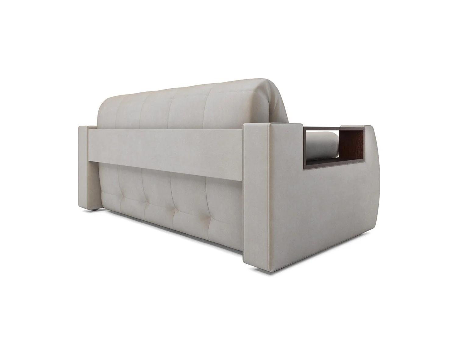 Диван Аккордеон Барон №3 бархат бежевый STAR VELVET 6 LIGHT BEIGE