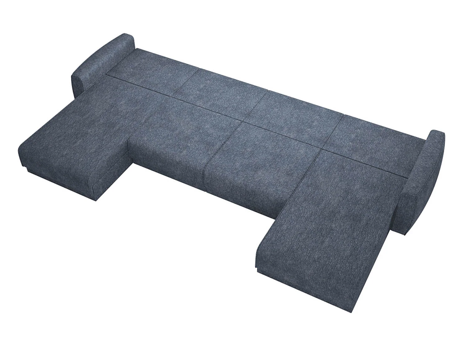 Женева 2S2O2P диван-кровать угловой еврокнижка / Сталь