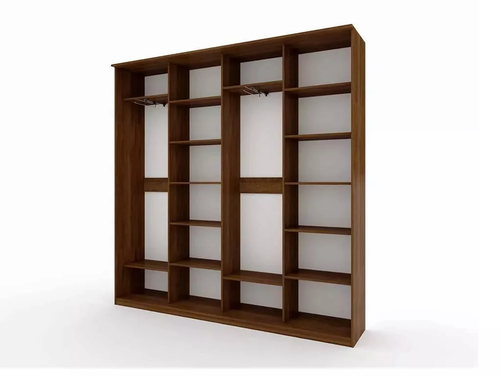 Шкаф купе Модерн 2362х450 4-х дверный 4-х секционный глухой венге/ясень