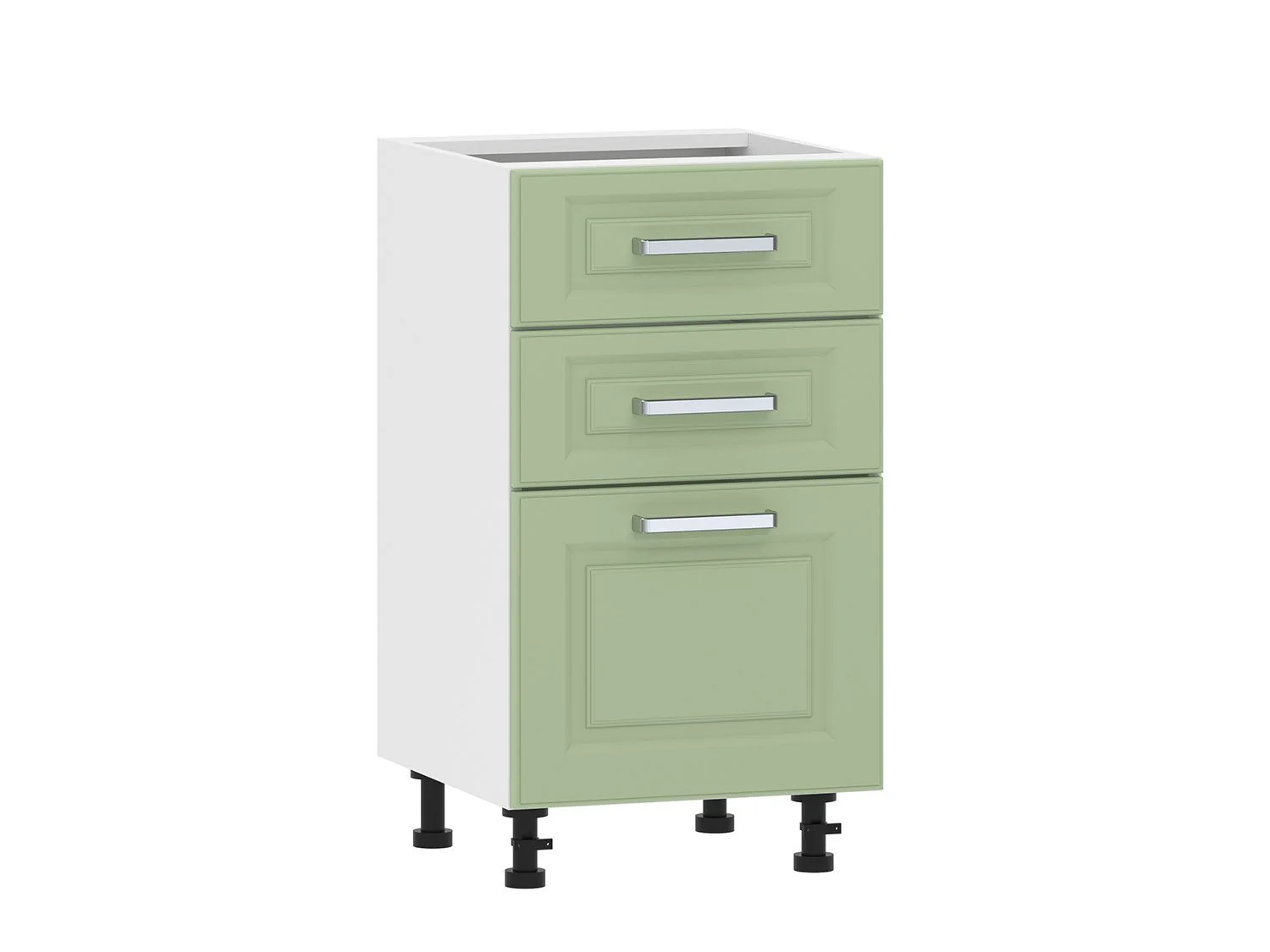 Вокс 100.06 450 тумба кухонная / Белый/Фисташка