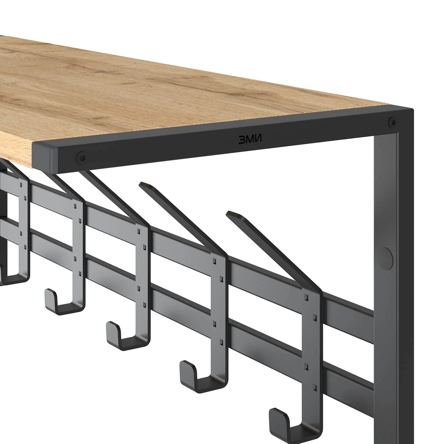 Вешалка с полкой Торонто 21Д Черный