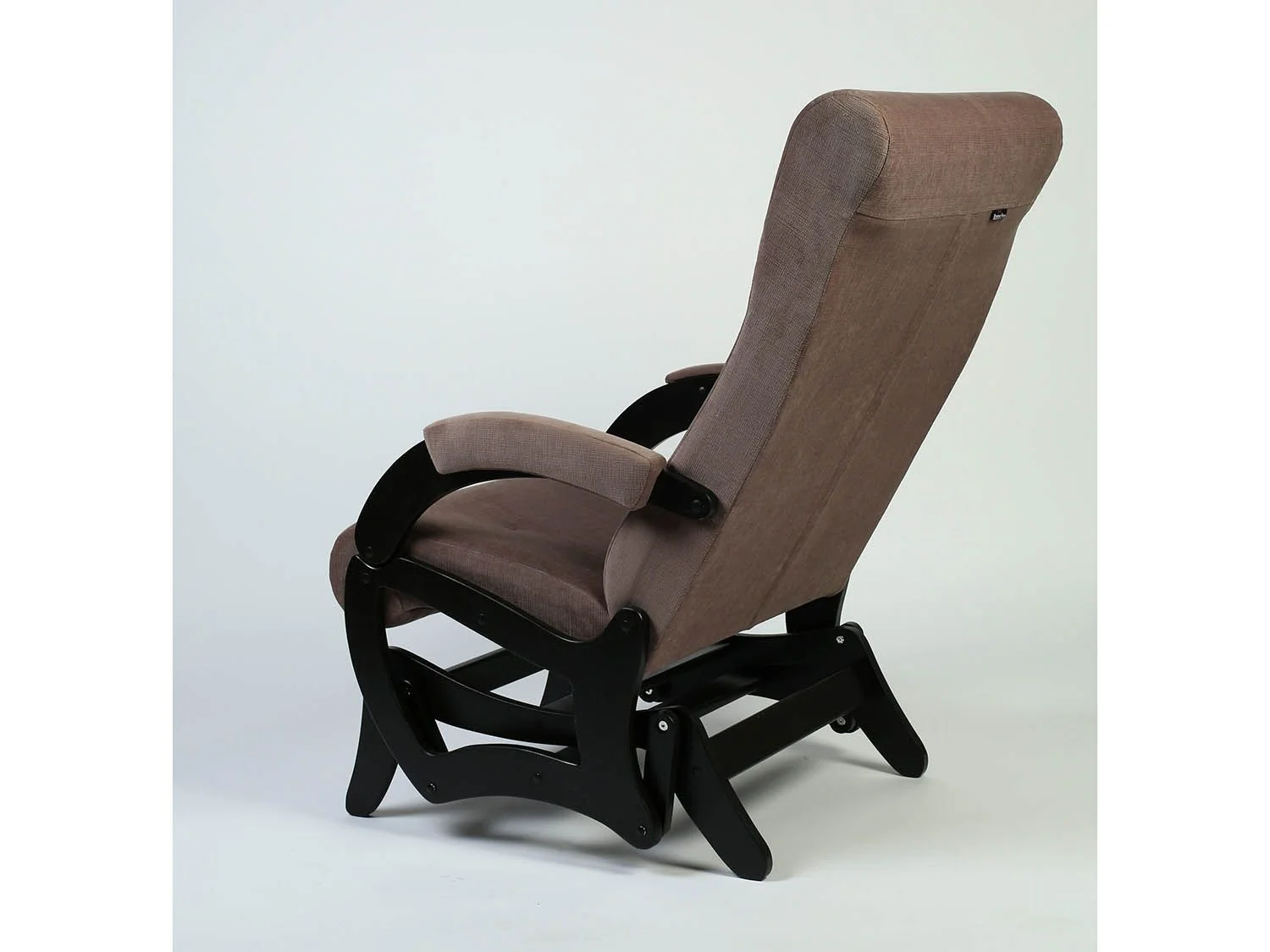 Кресло-маятник Амелия Черный / Кофе с молоком