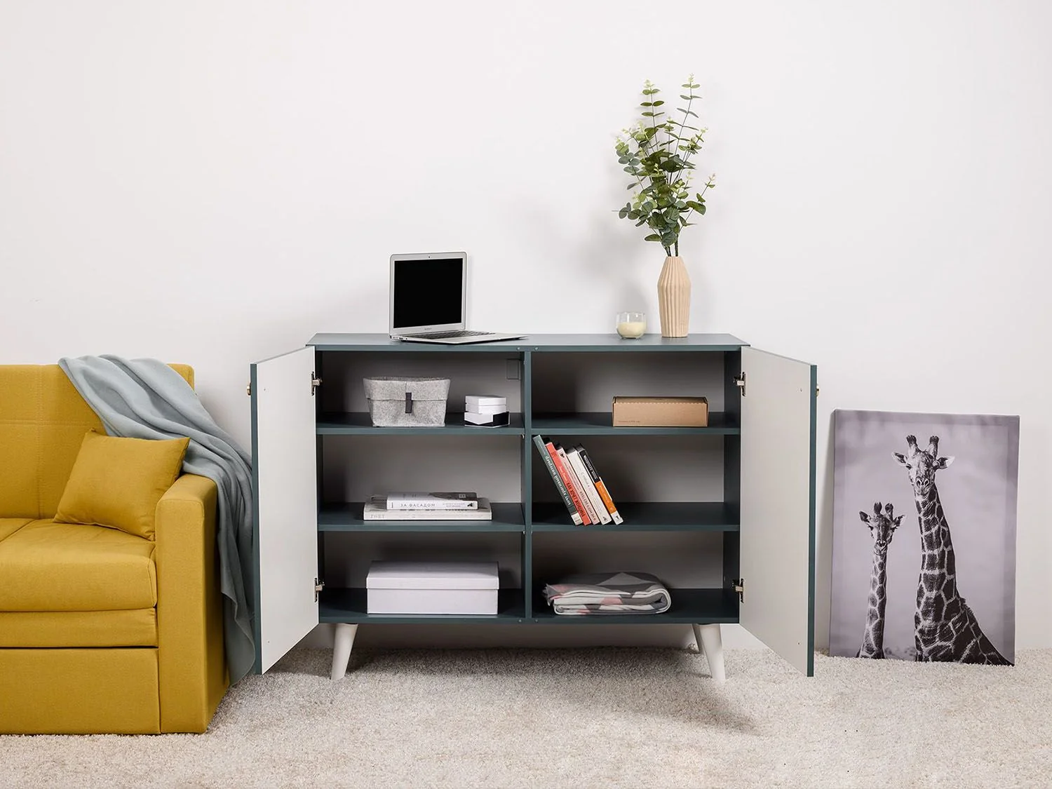 Либера комод 16.230.01 Пасифай / Белый PE шагрень