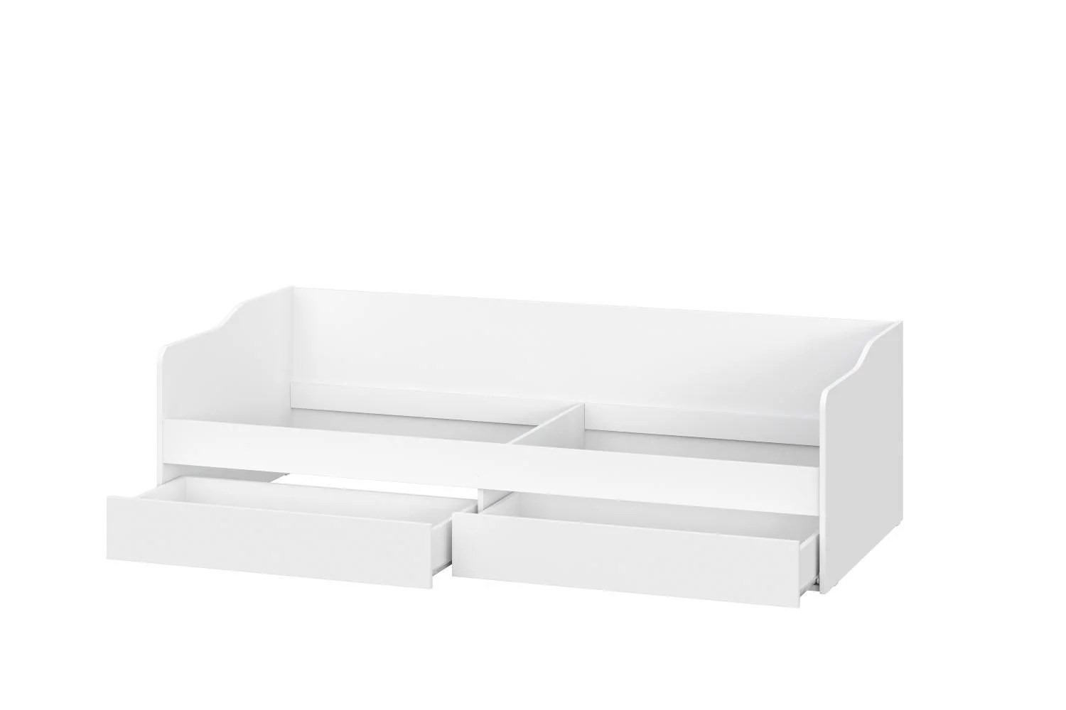 КР 2 кровать универсальная + основание бескаркасные ламели / Белый