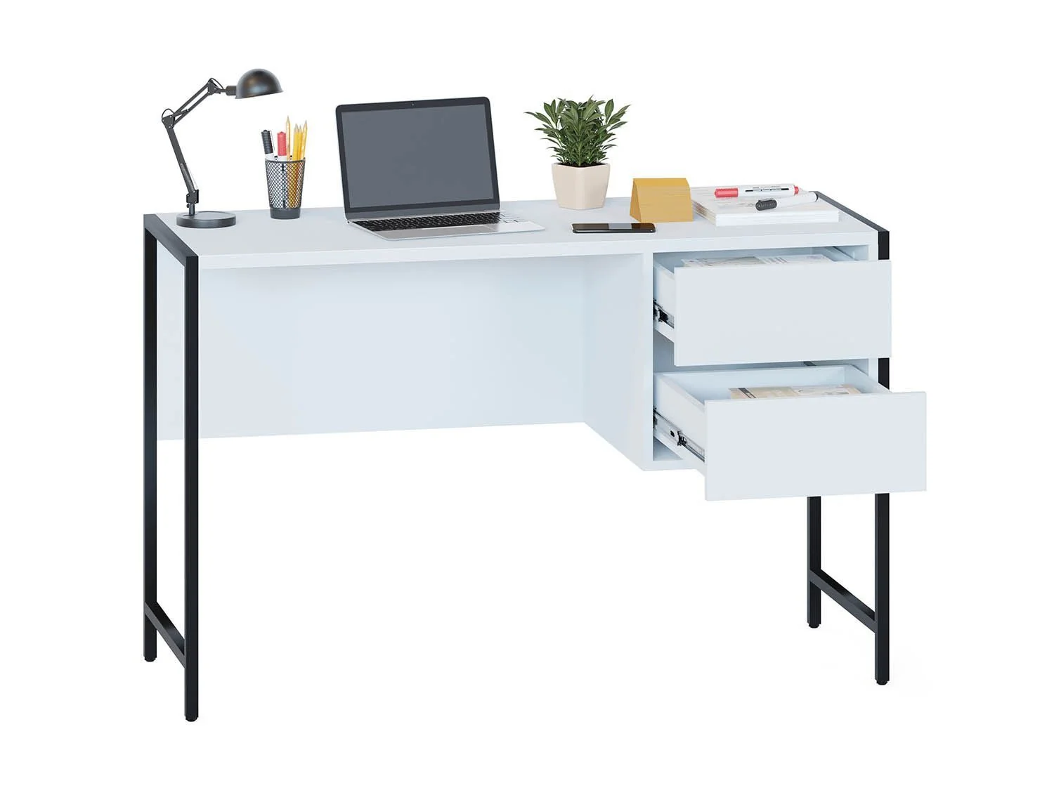 СПМ-404 Стол письменный Белый