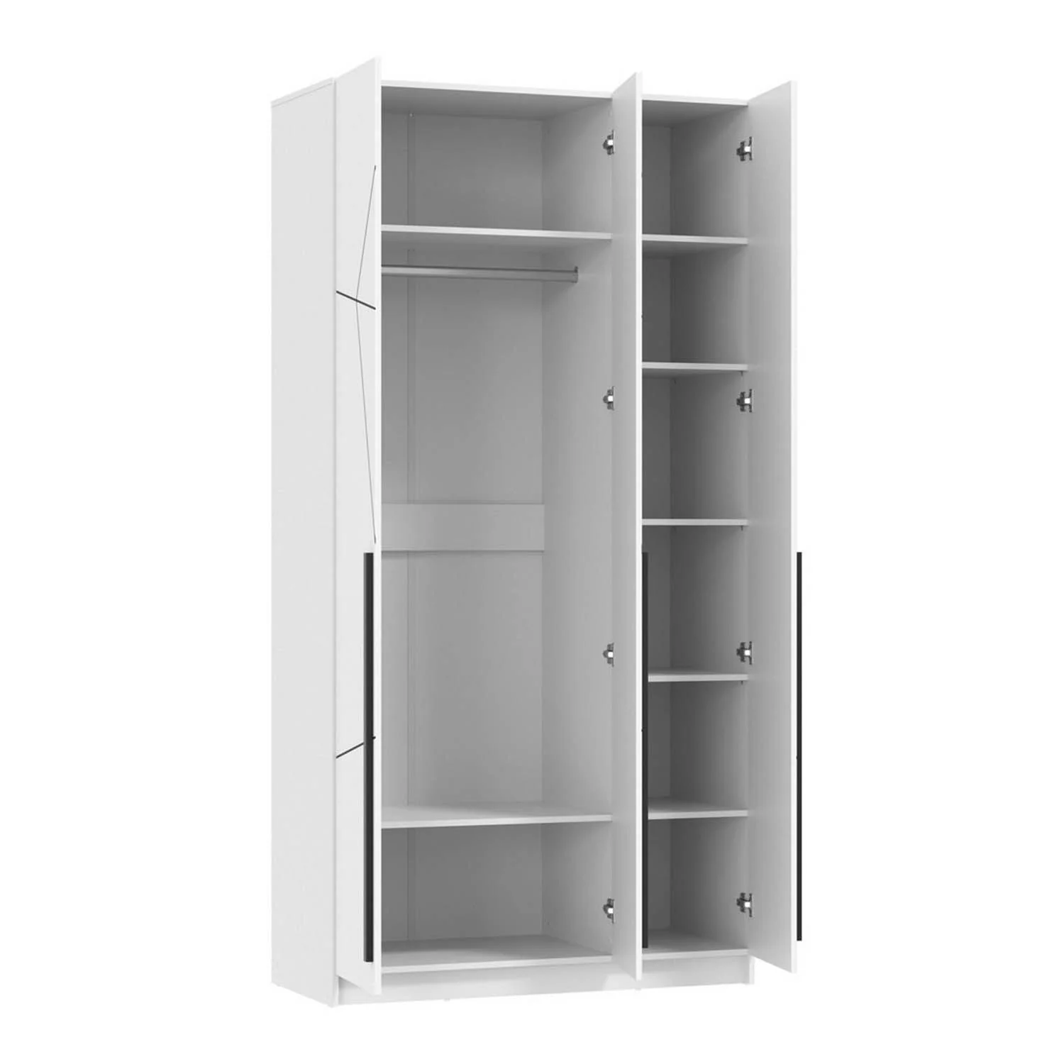 Брандо шкаф для одежды 67.12 МДФ Геометрия Белый