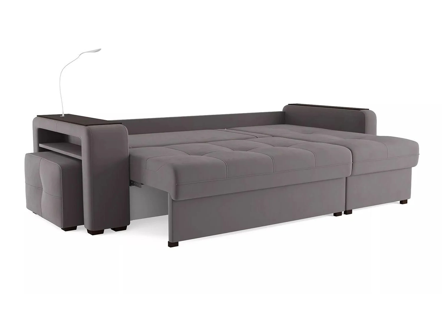 Диван угловой Smart 4 Б4-2Т-1Пф-Б3 Велюр Velutto 19