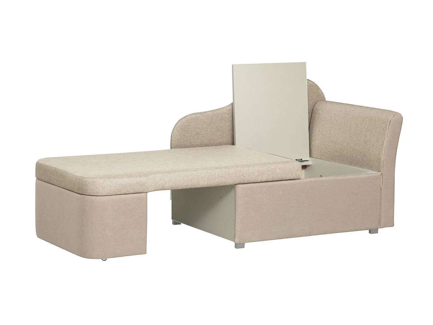 Тахта Мася-12 левый жаккард тесла беж/крем