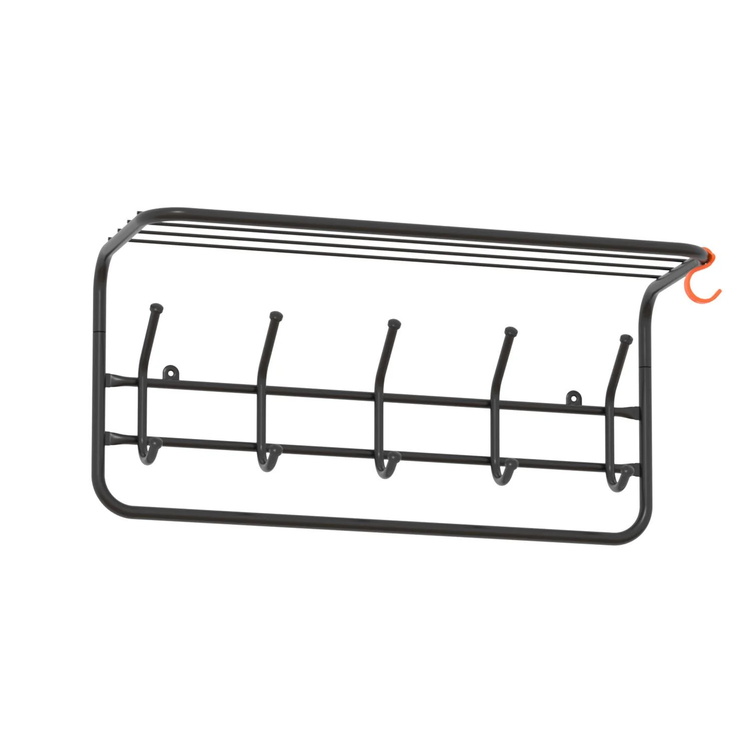 Вешалка с полкой 60 черный