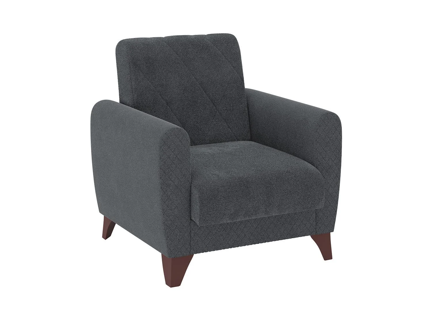 Эдвин М кресло для отдыха / велюр джоя 018 графит