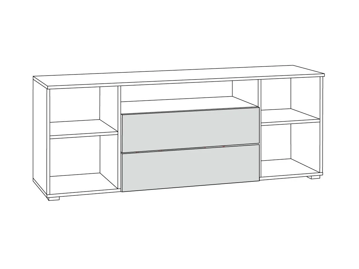 Остин Тумба под ТВ 16.47 графит/дуб золотой