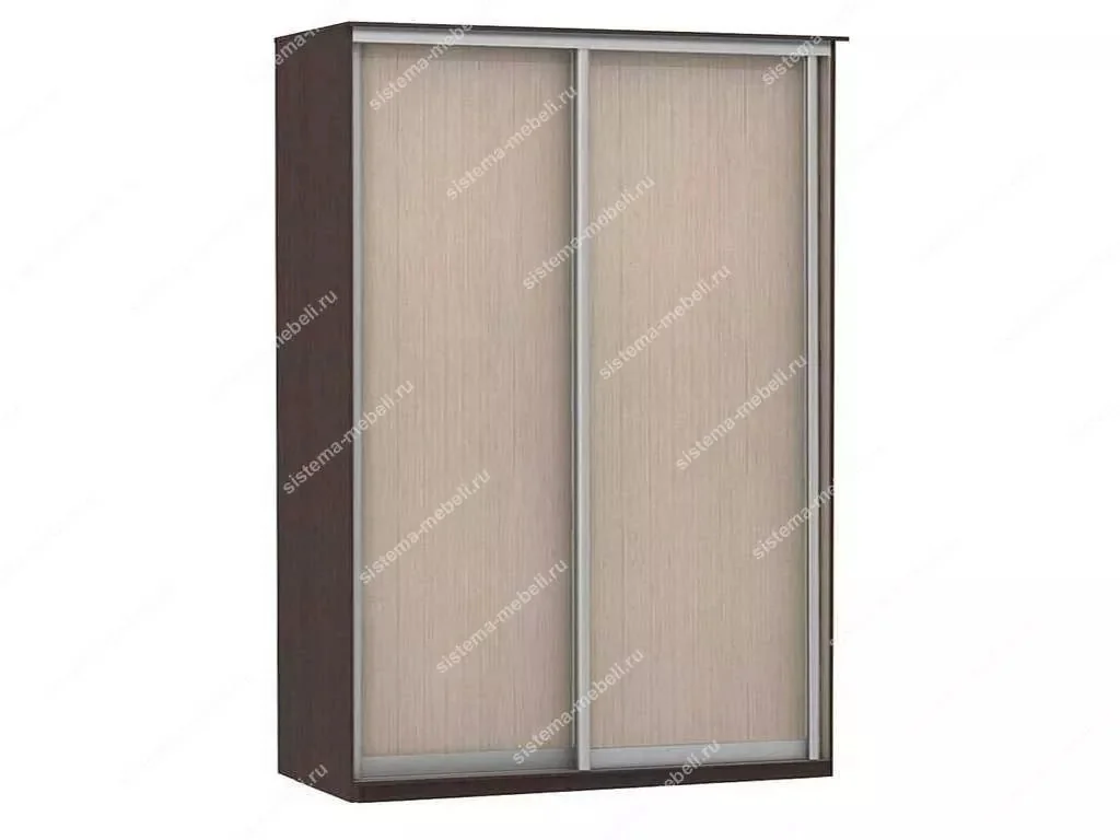 Шкаф купе Модерн 1490х450 2-х дверный 2-х секционный глухой венге/ясень