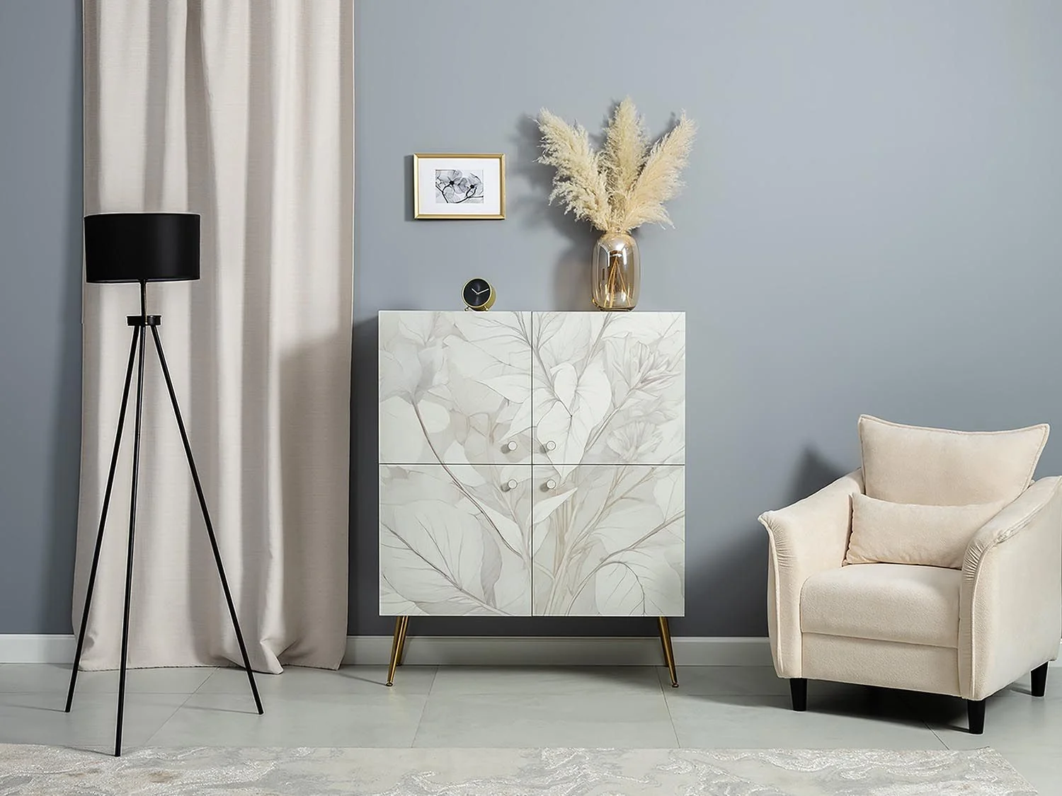 Флоу комод 16.329 Кашемир / Белый