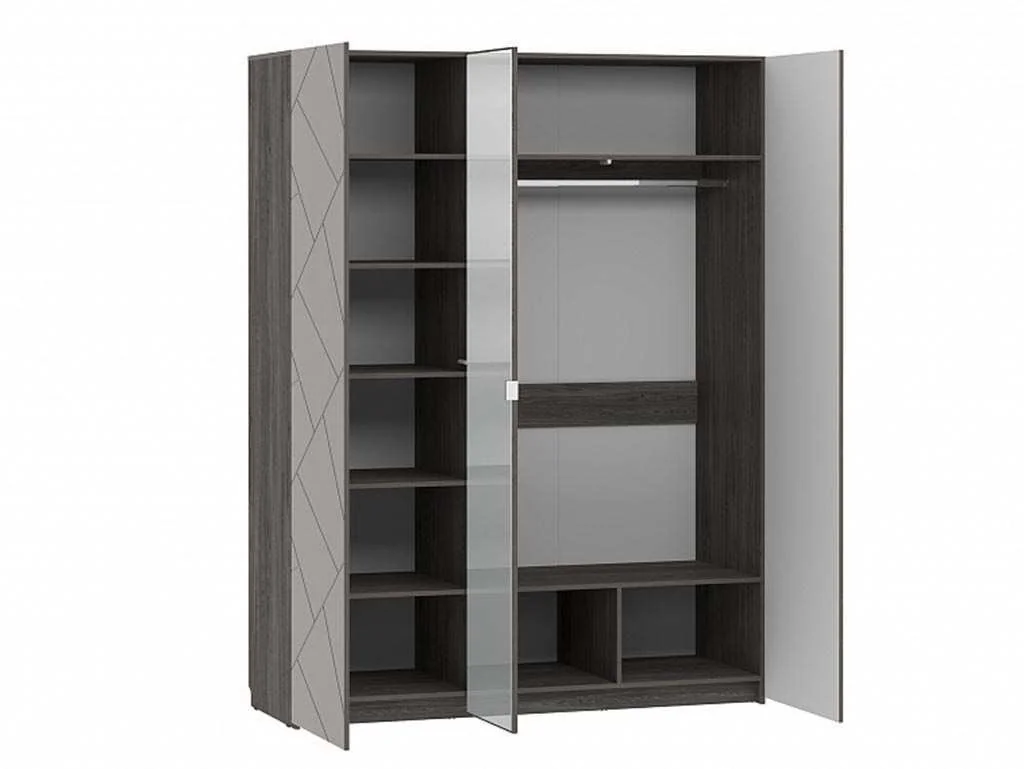 НМ 011.44 Шкаф комбинированный Summit / ясень анкор тёмный / графит софт