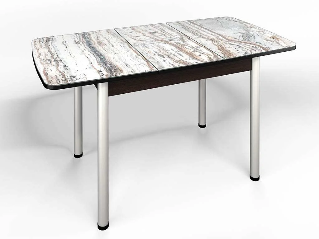 Стол СМ-2 Флорида ноги окрас круглый венге/серебро