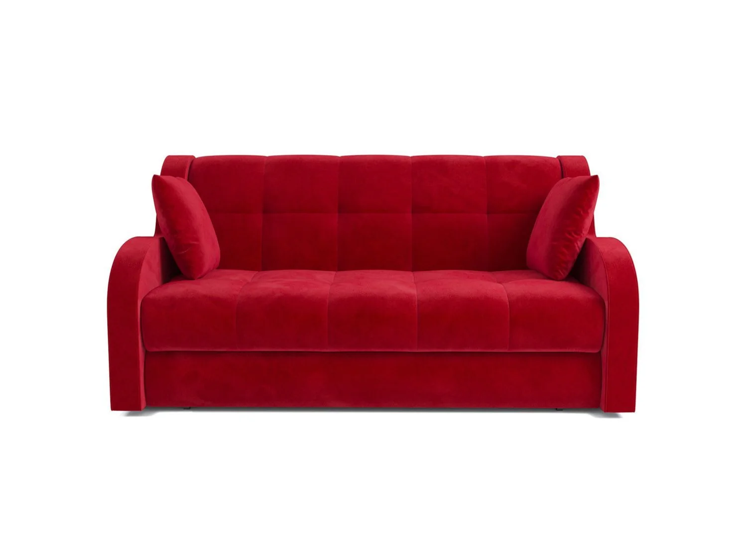 Диван Аккордеон Барон Красный кордрой