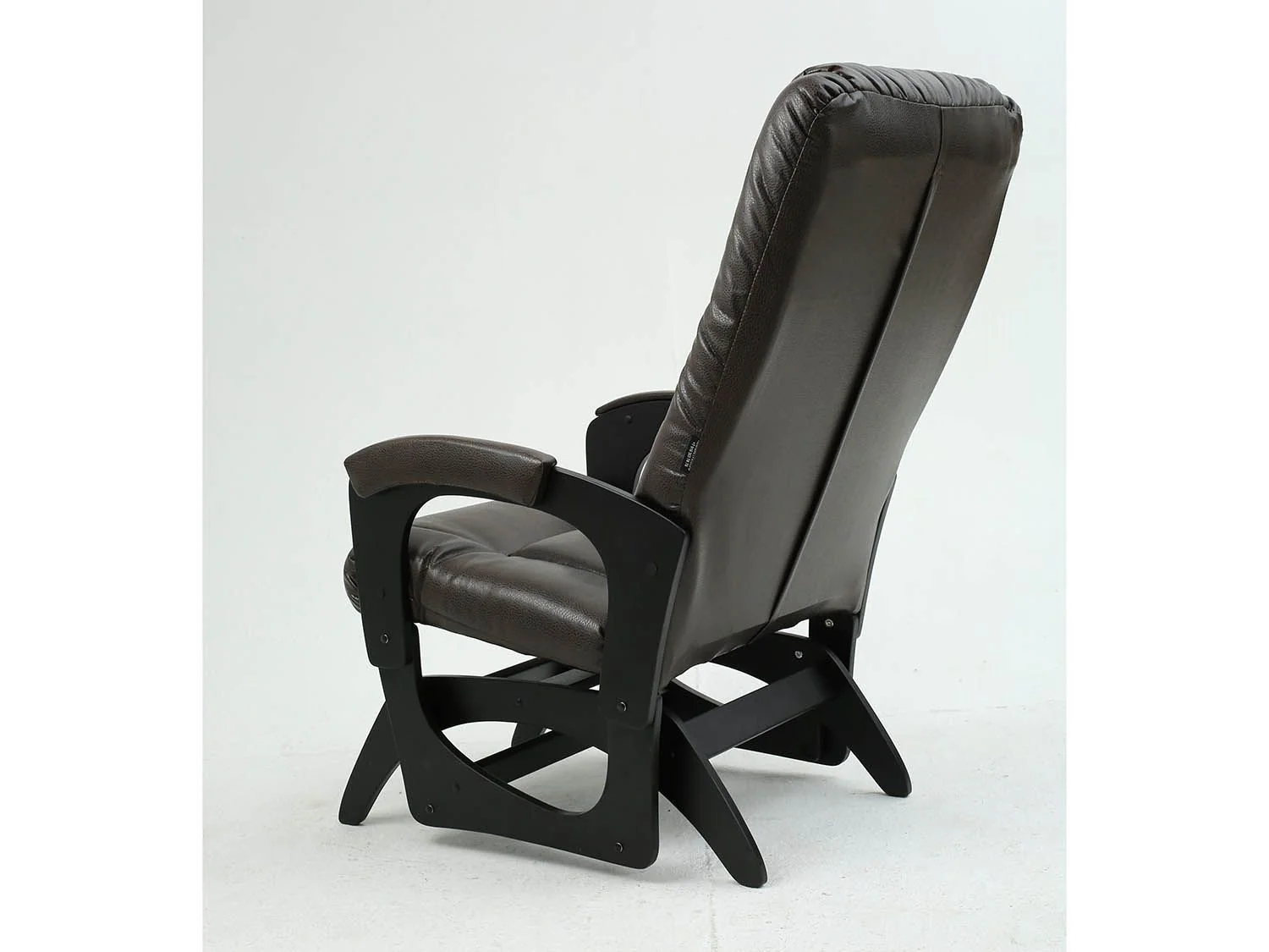 Кресло-маятник Леон Черный / Венге