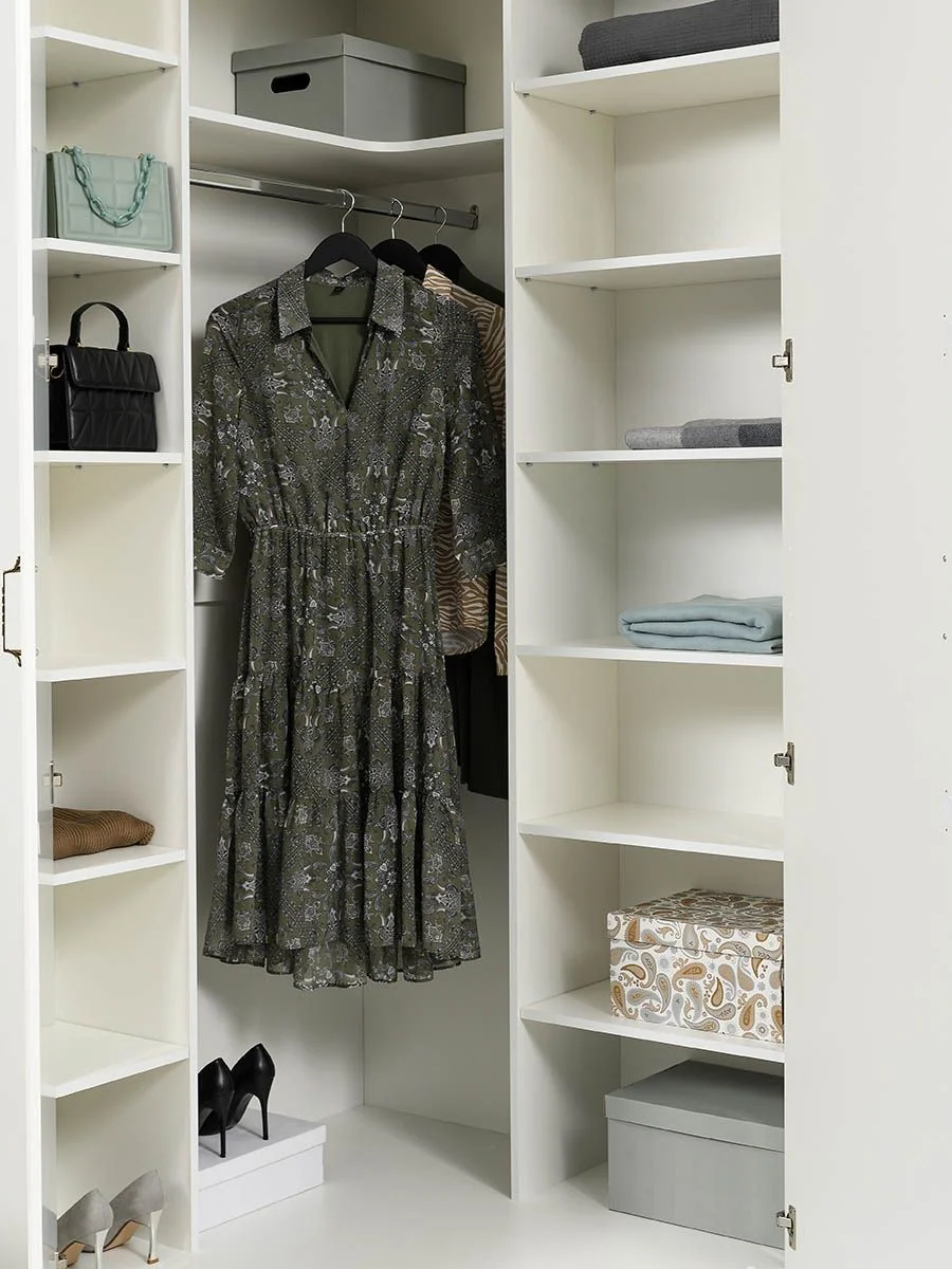 Ливерпуль Шкаф для одежды 13.124.02 Белый/Ясень ваниль