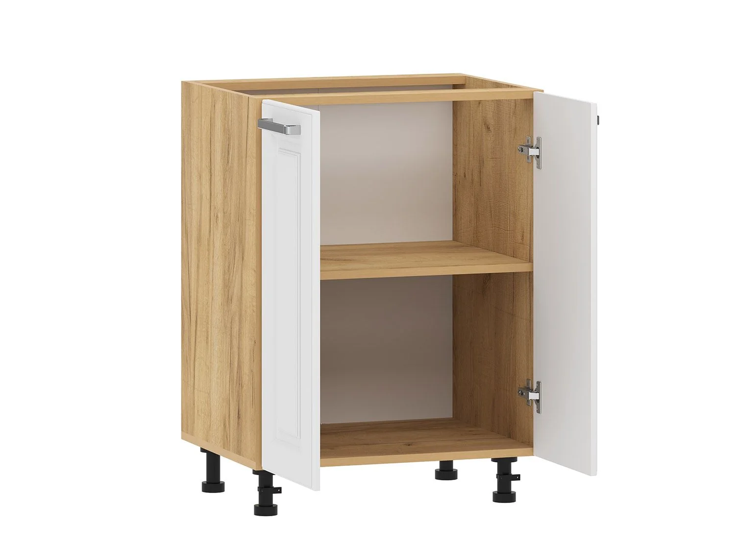 Вокс 100.02 тумба кухонная (600) Дуб Крафт золотой / Меренга