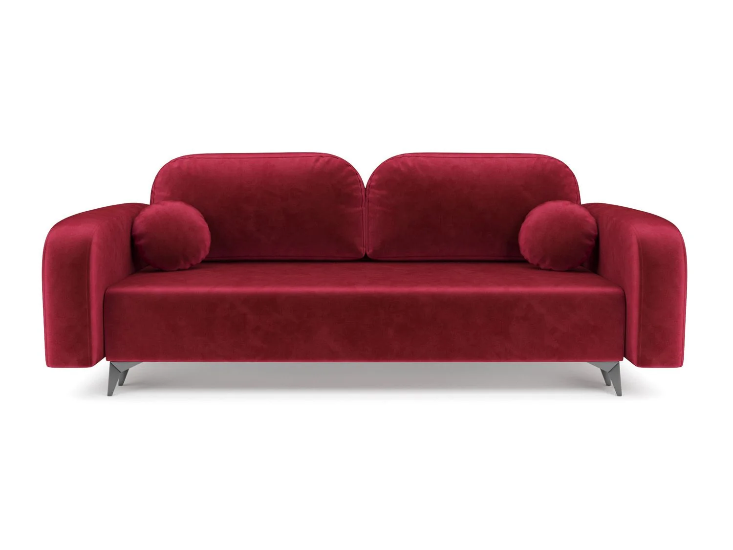 Диван Цюрих бархат красный/ STAR VELVET 3 DARK RED
