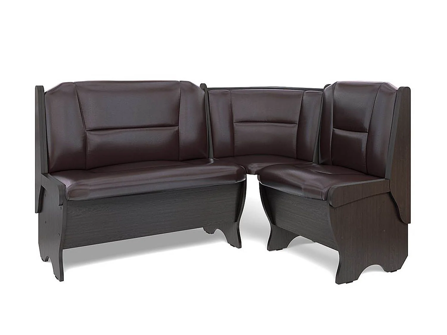 Скамья угловая Орхидея венге/Борнео умбер