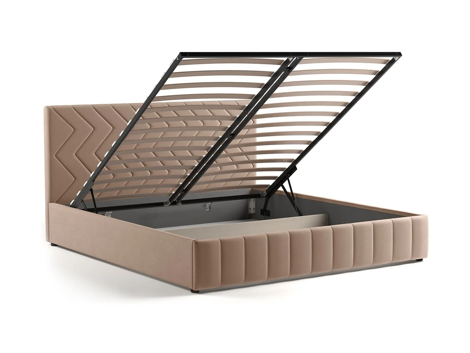 Милана кровать 180 Tenerife latte (бежевый кофейный)