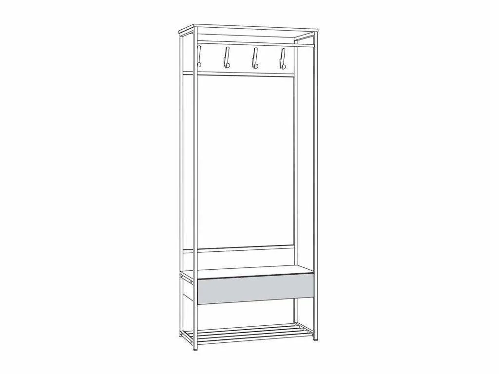 Трувор прихожая 15.120 Дуб Гранж Песочный/Интра