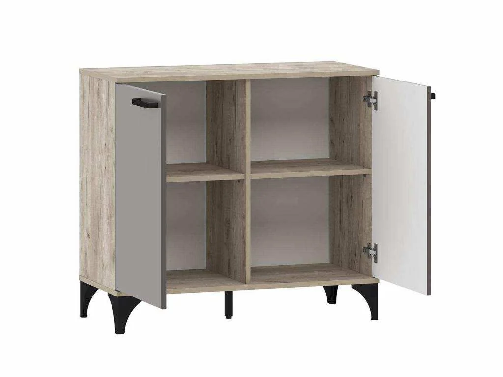 Марсель гостиная комплектация 3 Дуб Крафт серый/Софт графит