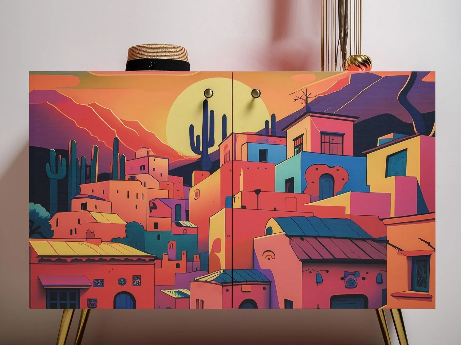 Кармин комод 16.230.03 Красный PE D4070 / Белый PE шагрень