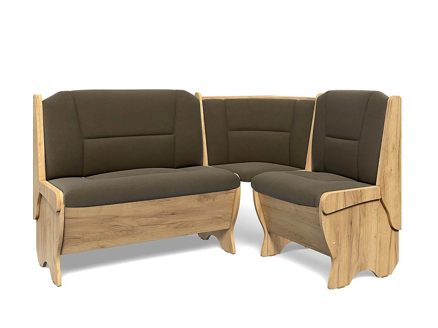 Скамья угловая Орхидея дуб крафт золотой/PR 55