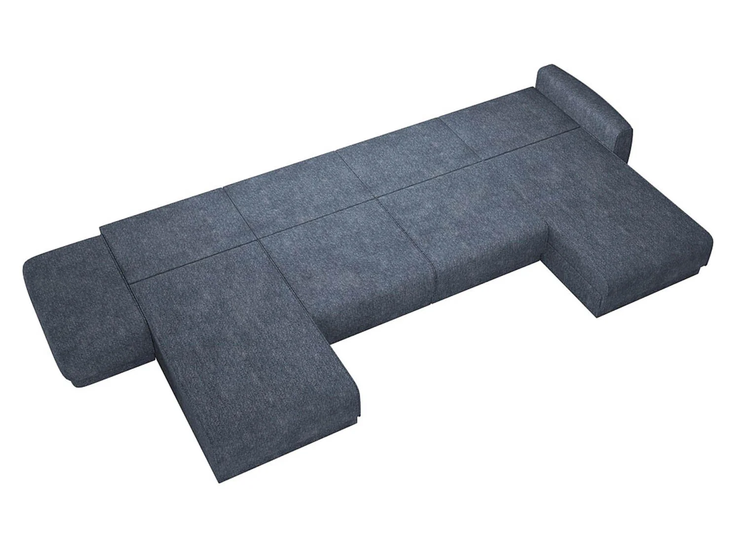 Женева 2S2OPF ЛЕВЫЙ диван-кровать угловой еврокнижка / Сталь