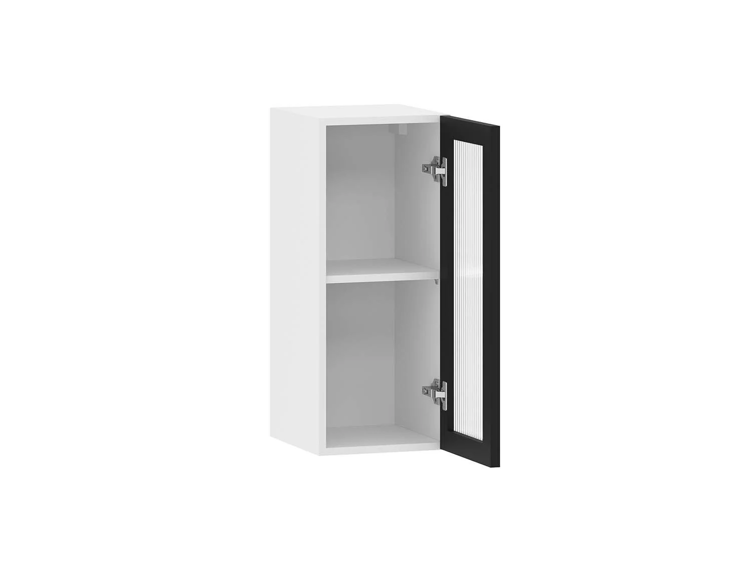 Moru 100.80.300 шкаф наквесной Белый / Черный