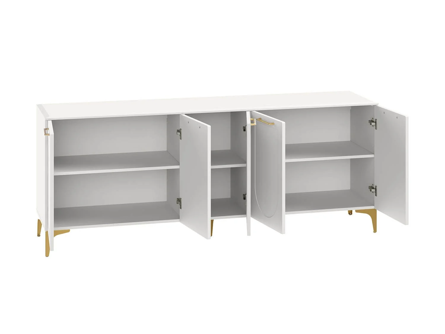 Монтесито Тумба под ТВ 16.66 Белый шагрень