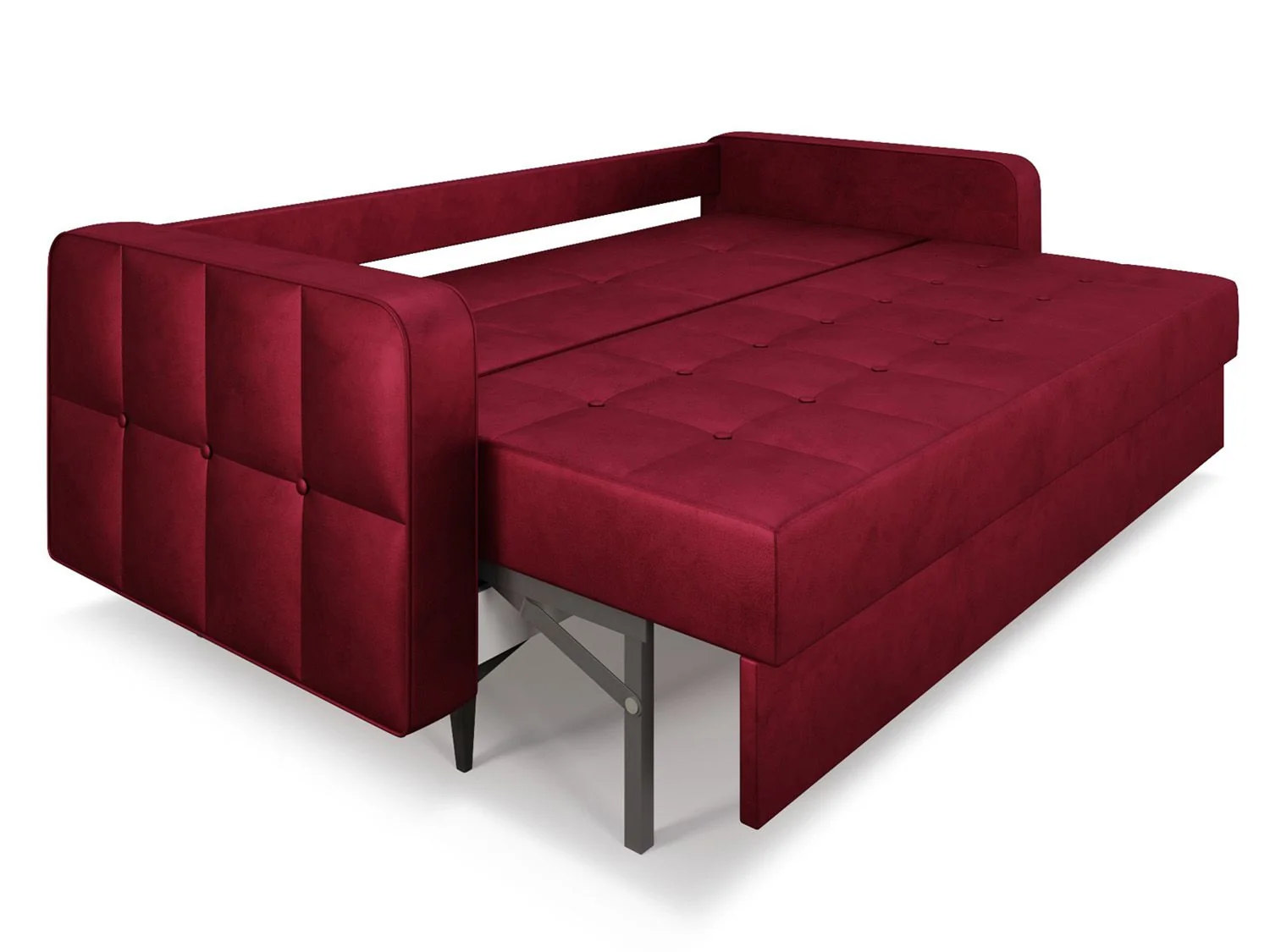 Диван Снеп бархат красный/ STAR VELVET 3 DARK RED