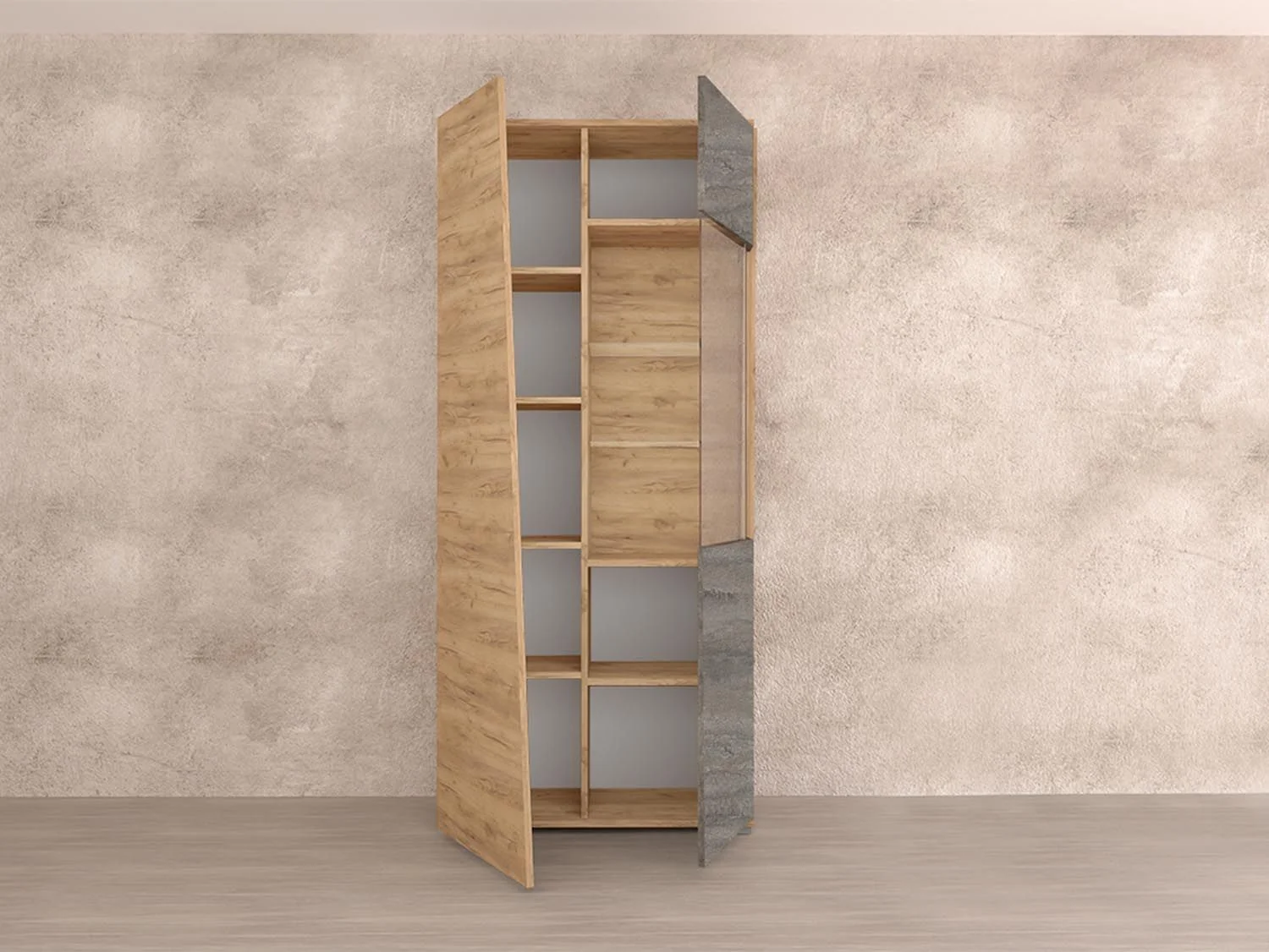 Гостиная Аллегро 10 компл. 1 / Дуб Крафт золотой/Камень темный