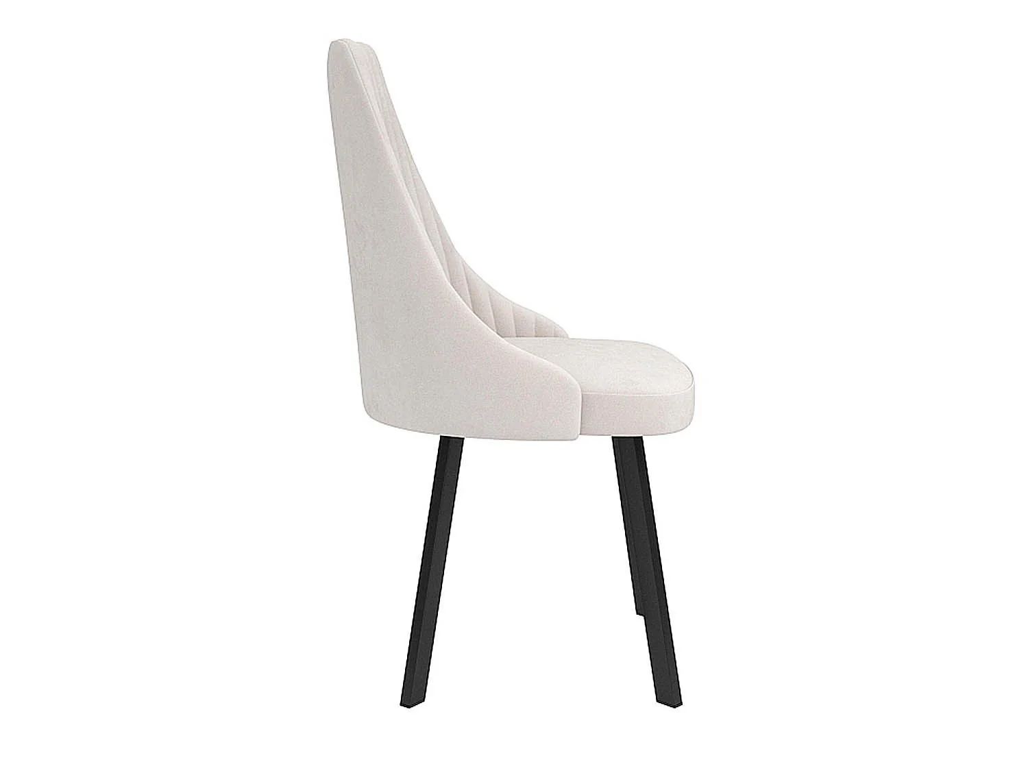 Лион стул велюр тенерифе крем / черный