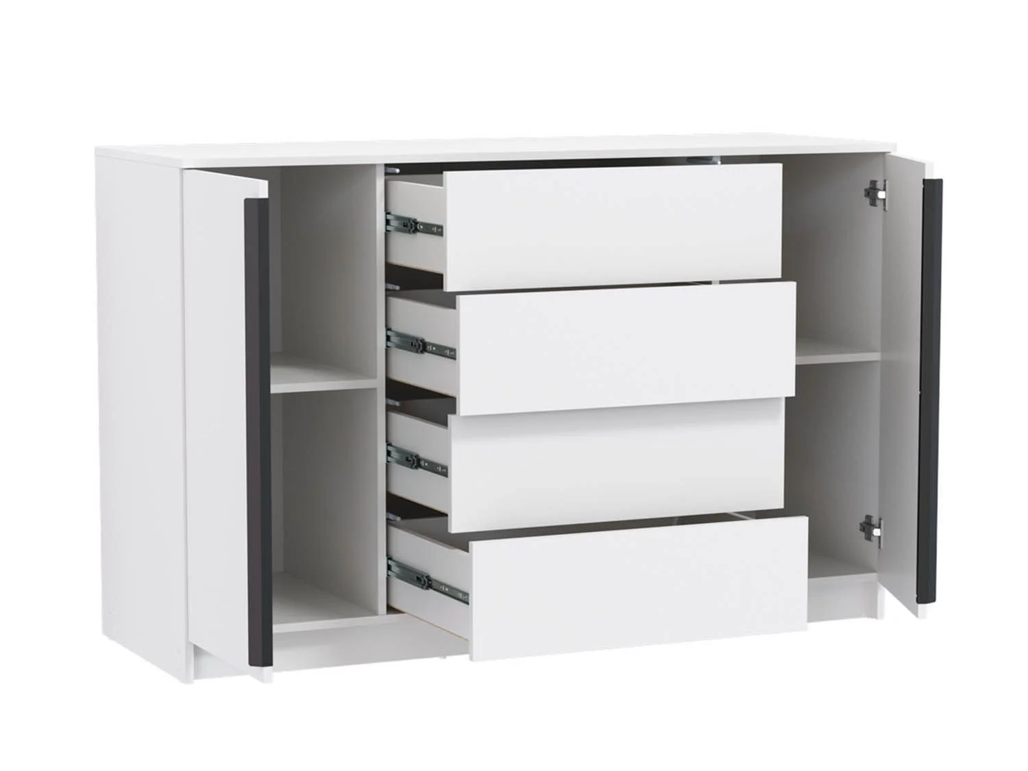 Брандо комод 67.11 ЛДСП Белый