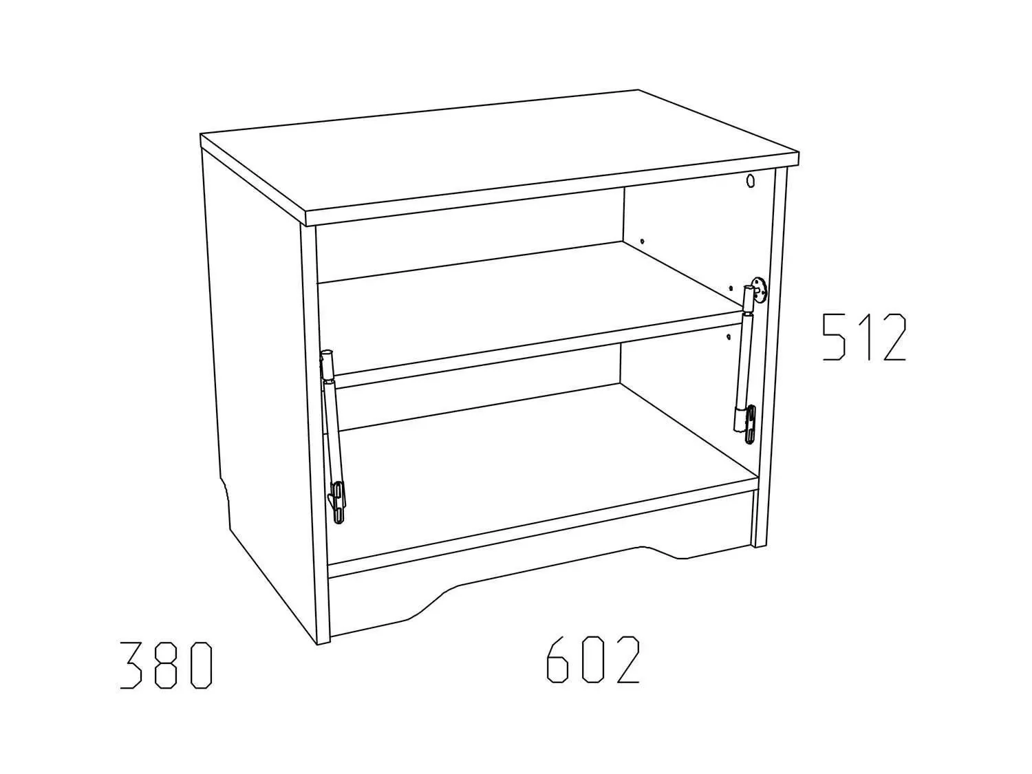 НМ 040.47 Тумба для обуви Оливия Дуб Сонома/белое дерево