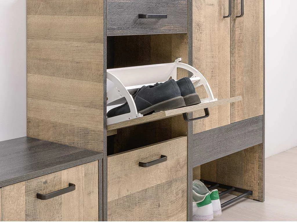 Трувор тумба для обуви 13.241.06 Дуб Гранж Песочный/Интра