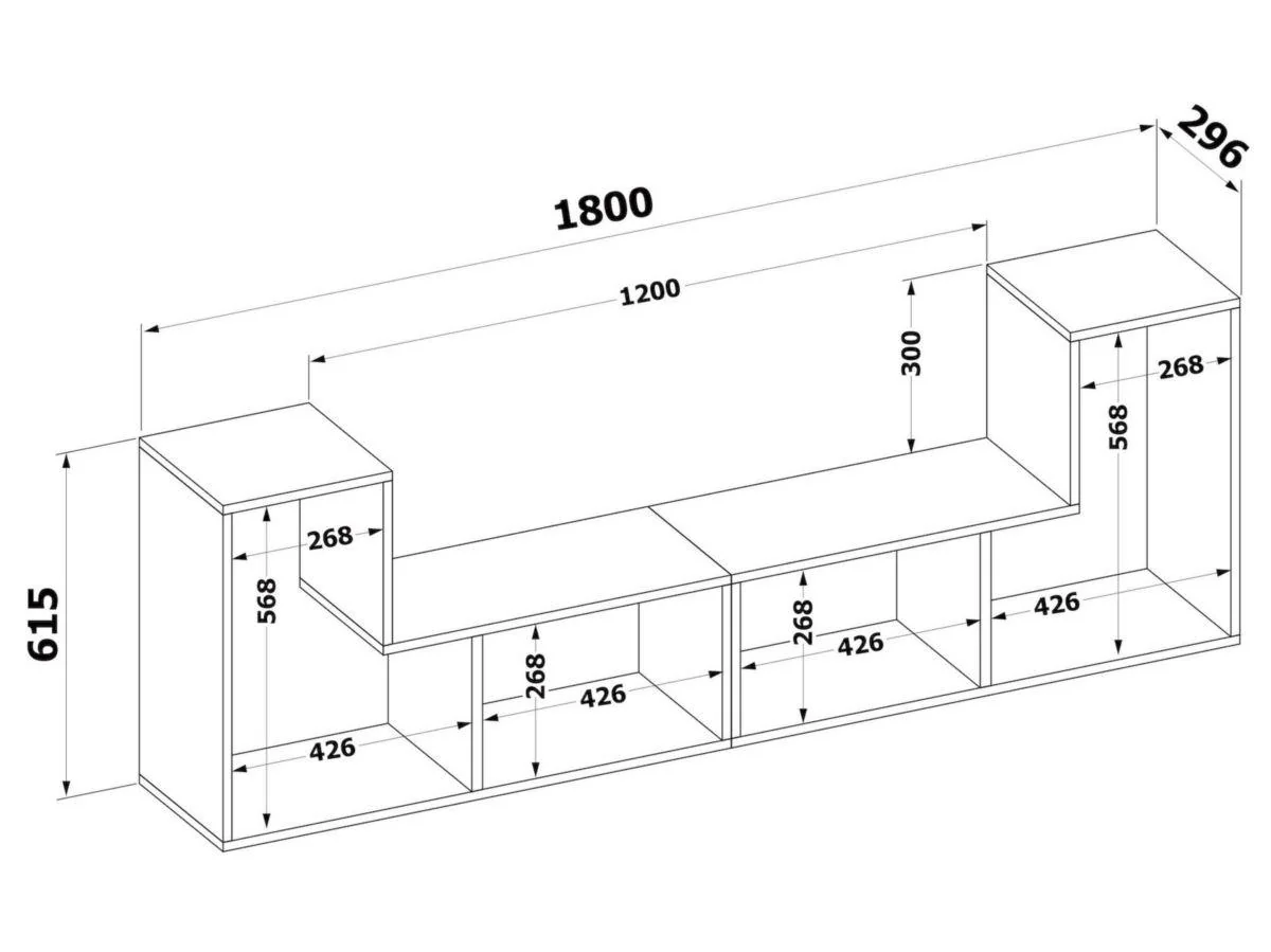 ТВ-тумба ПК-9.2 Венге