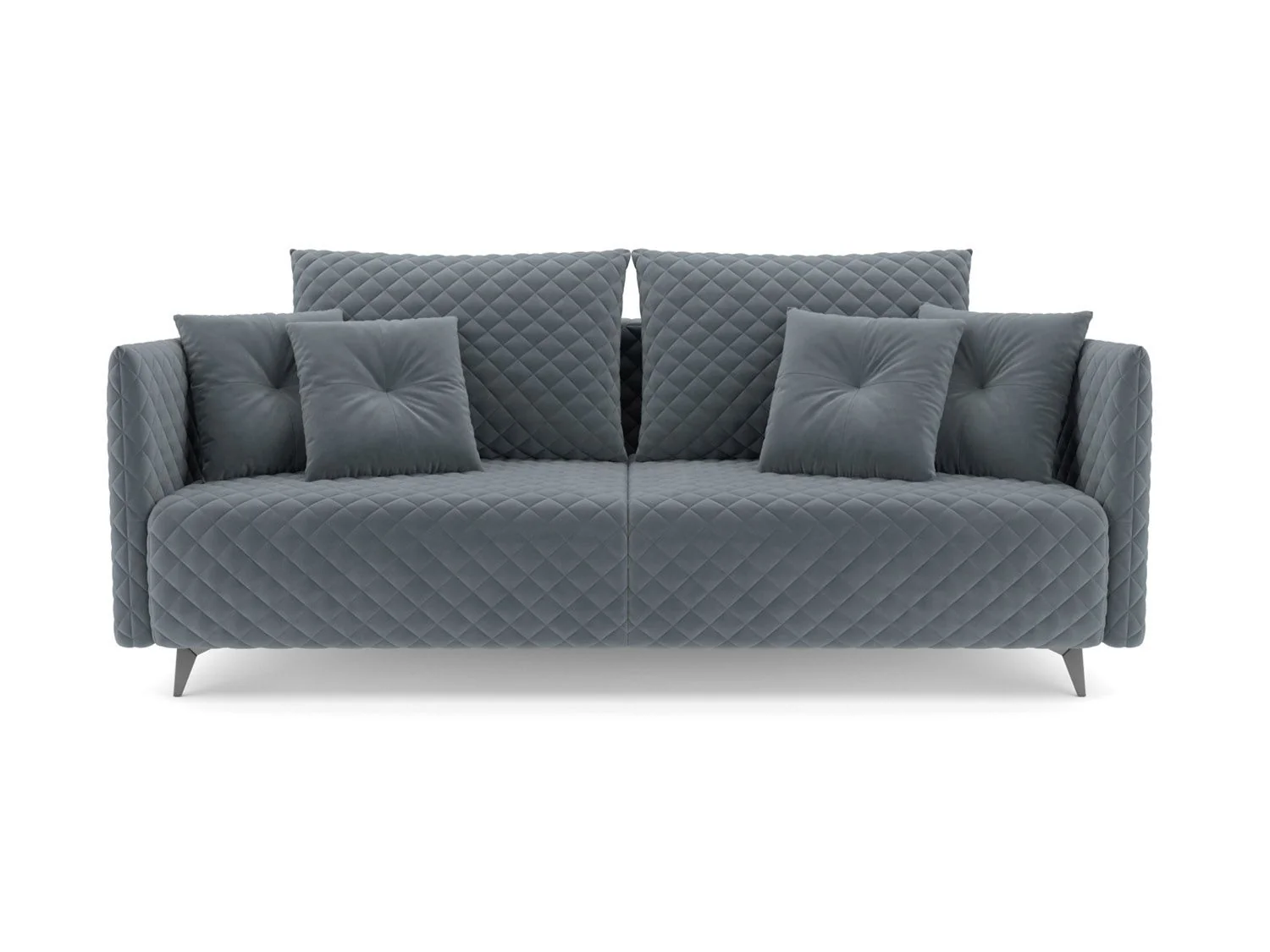 Диван Вашингтон Велюр серо-синий HB-178 26