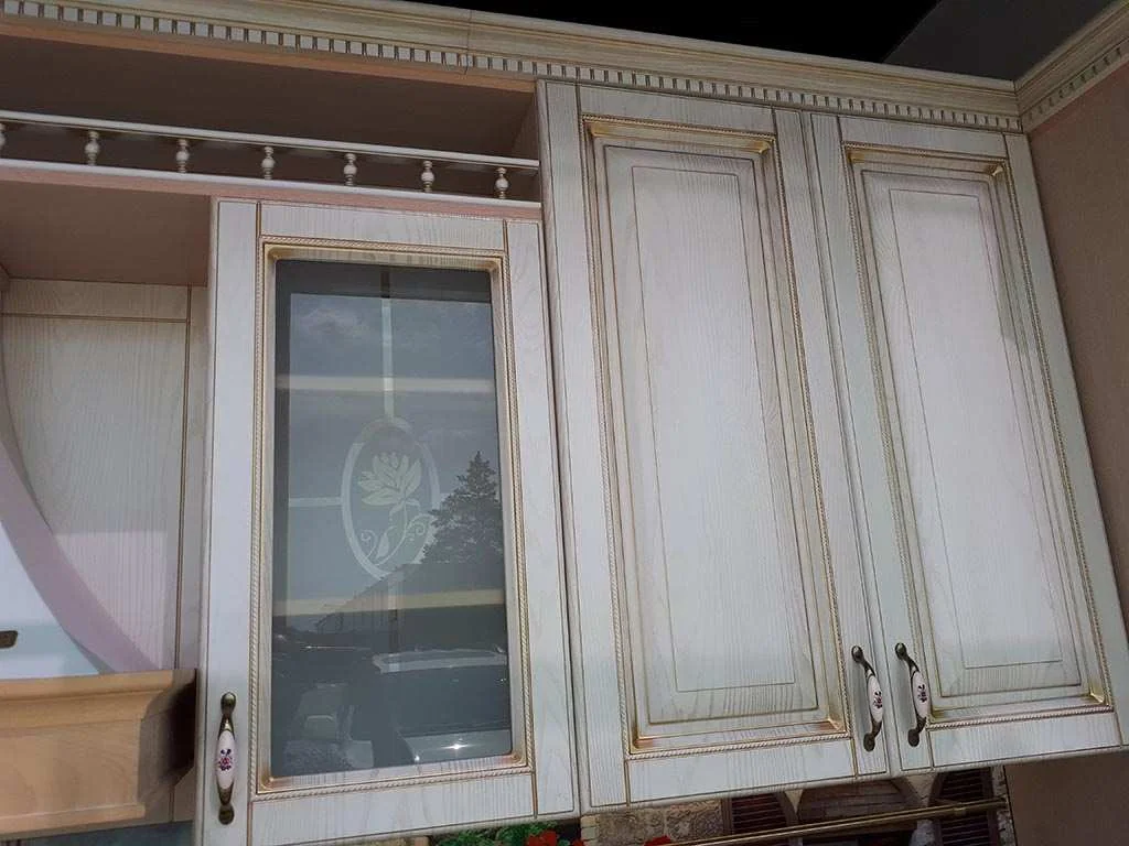 Кухня Флоренция 2000х2320 ясень патина